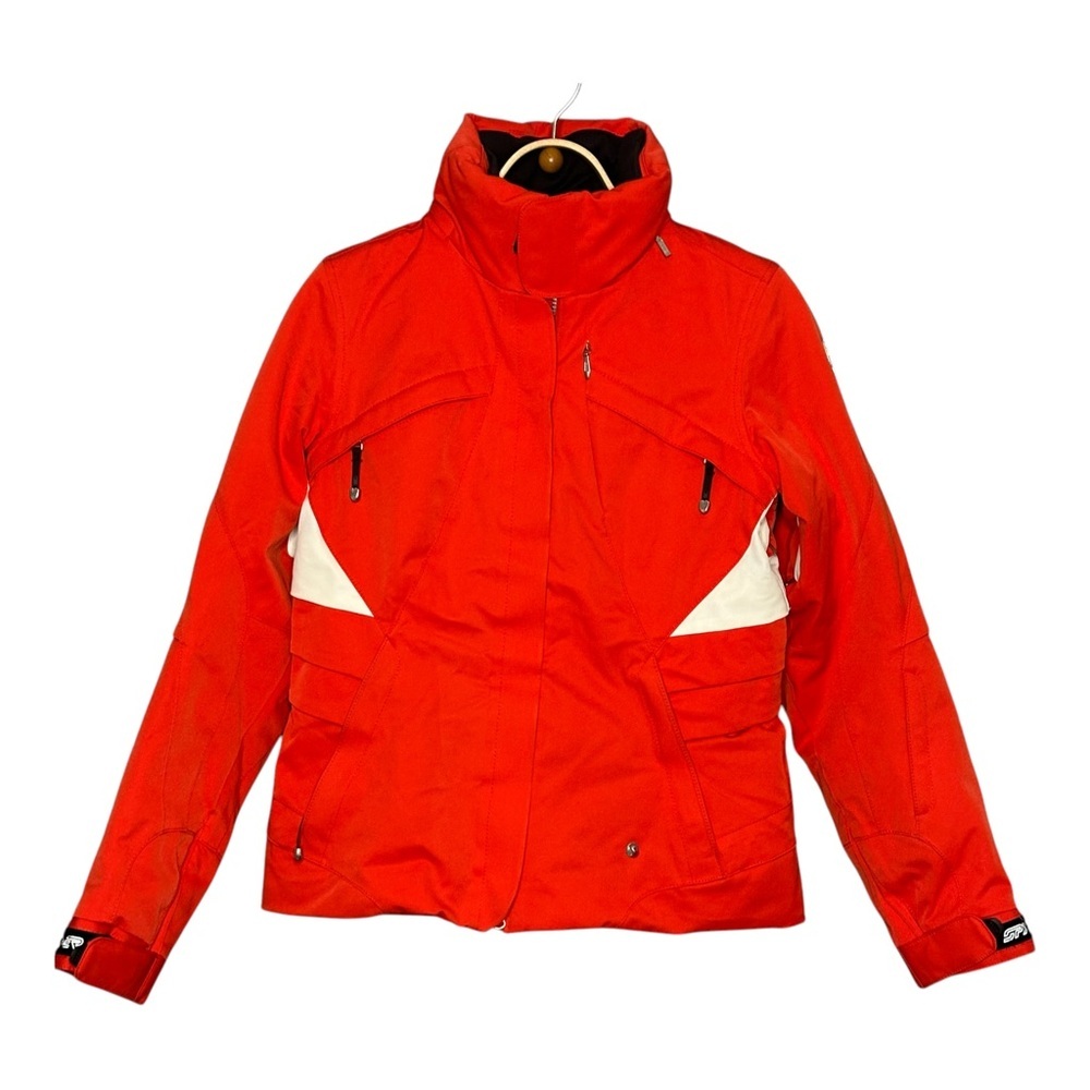 Spyder Women's Vailjacket Volcano/Deep Orange Insulated Ski Jacket Sz: 8
